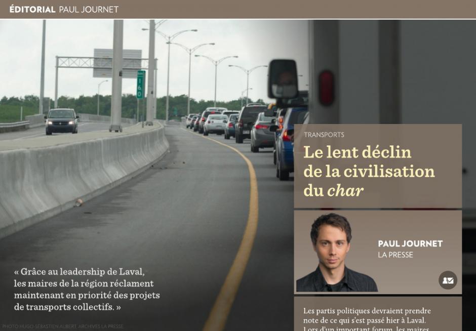 Le lent déclin de la civilisation du «char» - | Paul Journet