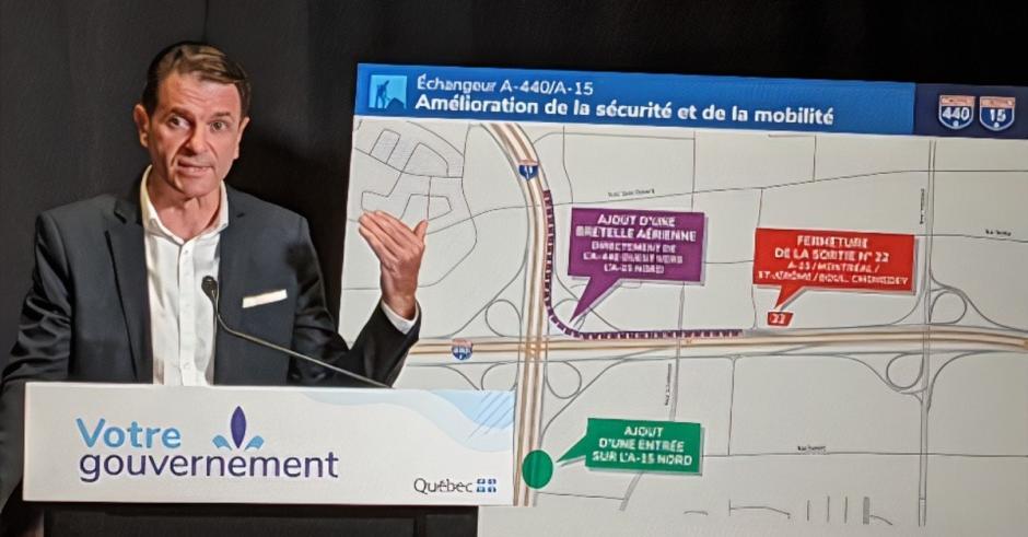L’échangeur des autoroutes 440 et 15 sera reconfiguré